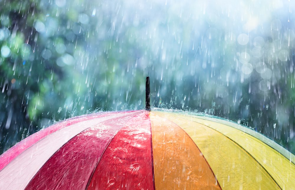 「梅雨どきのヨガ」