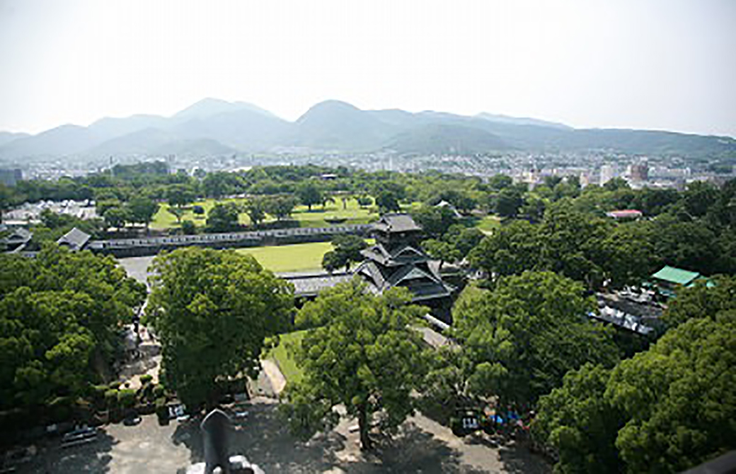 熊本城からの見晴らし