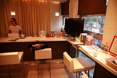 スタジオのカウンター