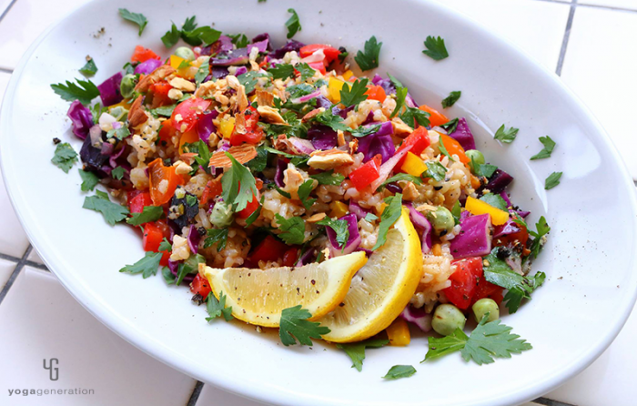 虹色玄米サラダ