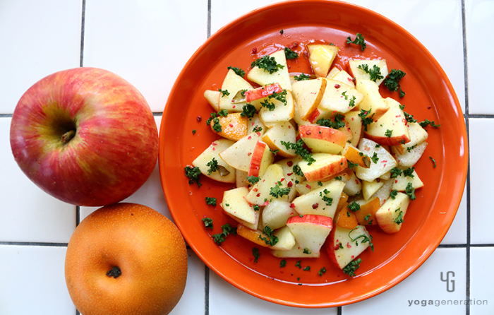 リンゴとナシの爽やかマリネサラダ
