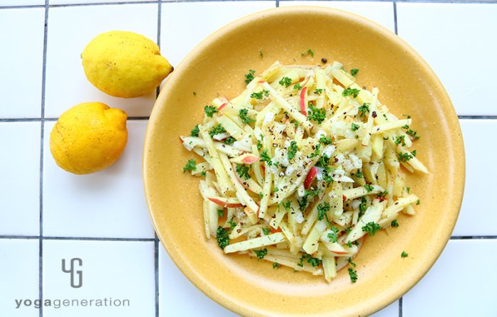 ジャガイモとリンゴのハニーレモン・マリネ