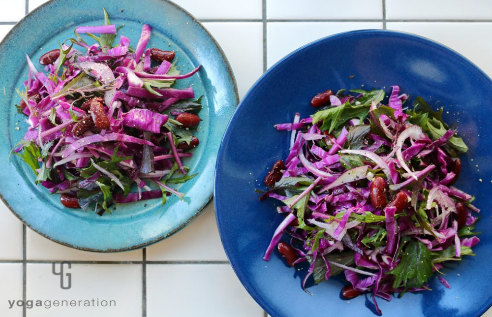 人生を活き生きる紫エネルギーのサラダ