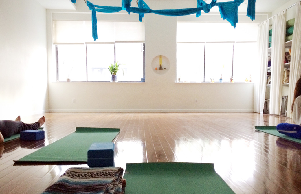 ニューヨークのヨガスタジオSacred Sounded Yogaの内観