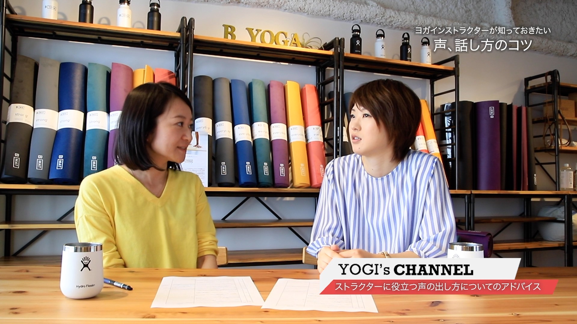 ヨガジェネ編集長kayaと高橋淳子先生が漫談している写真