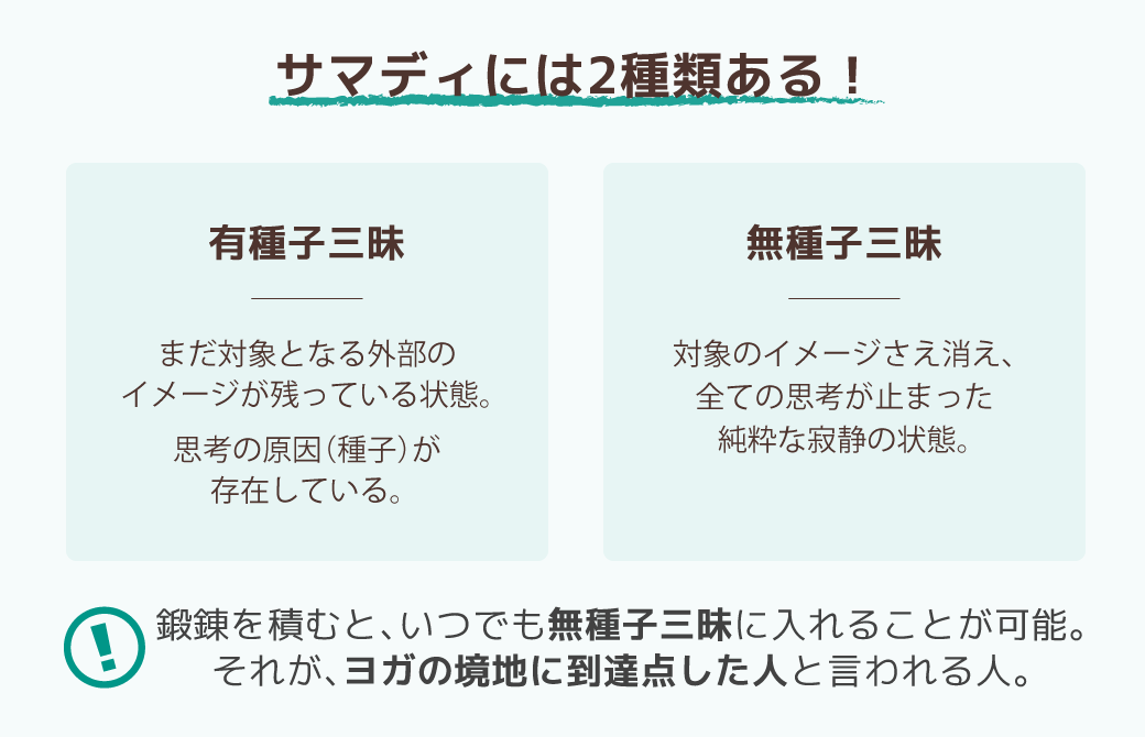 サマディには2種類ある！