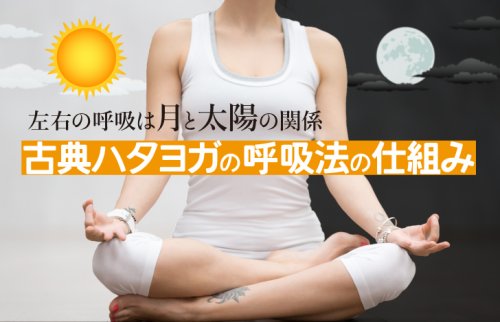 左右の呼吸は月と太陽の関係。古典ハタヨガの呼吸法の仕組み