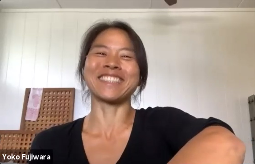 オンラインで指導してくれているヨーコ先生