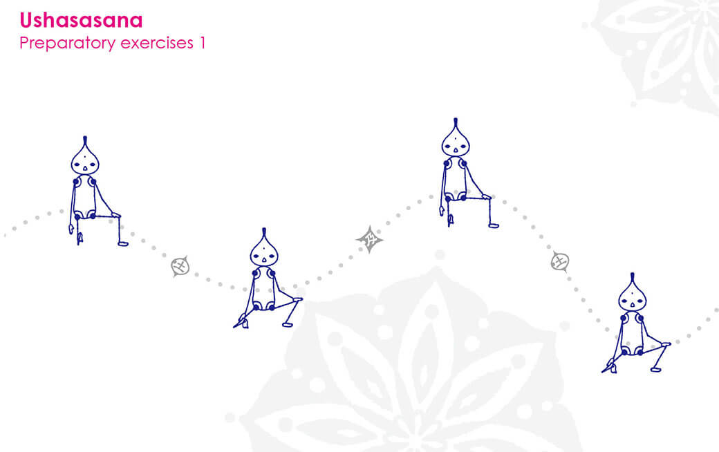 ウシャスアーサナの準備運動その1