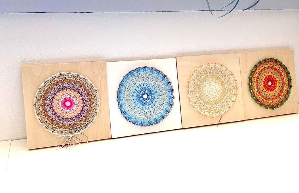 生徒さんの作品の一部。個性豊かでとてもきれい！