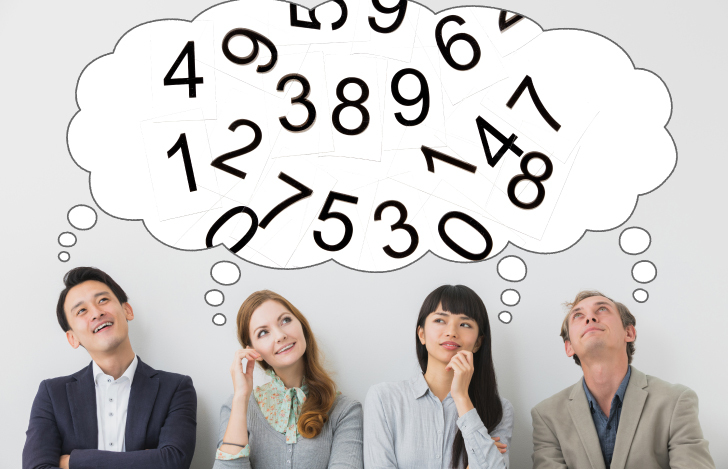 数字を思い浮かべる人々