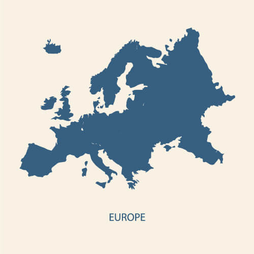 ヨーロッパの地図