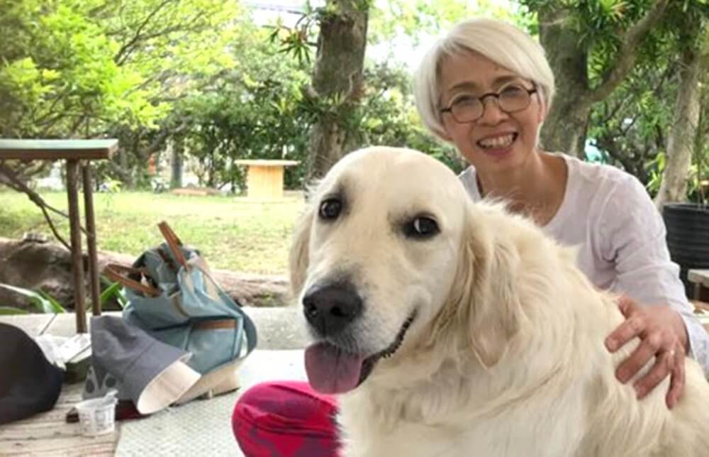 中井まゆみ先生と愛犬メルモの2ショット