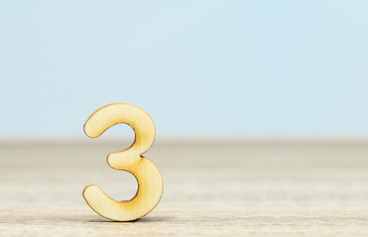 3が床に立ててある