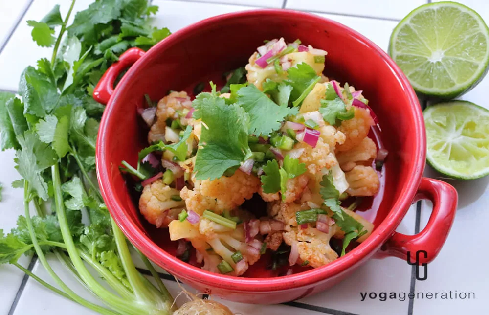 カリフラワーのメキシカンサラダ