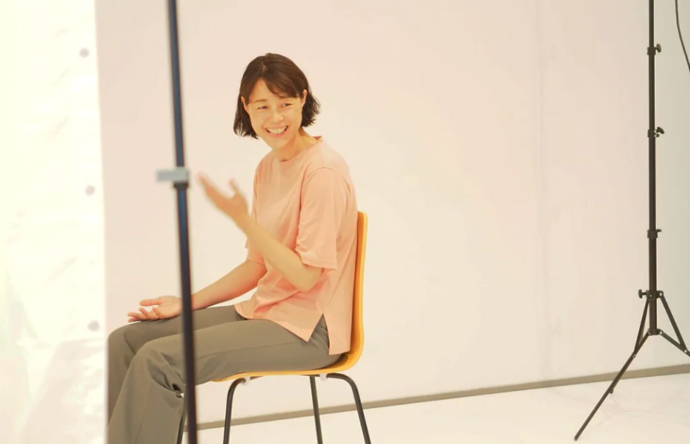 60歳からのヨガ入門山田いずみ先生の撮影シーン