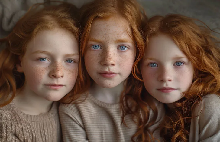 赤毛の3人の少女