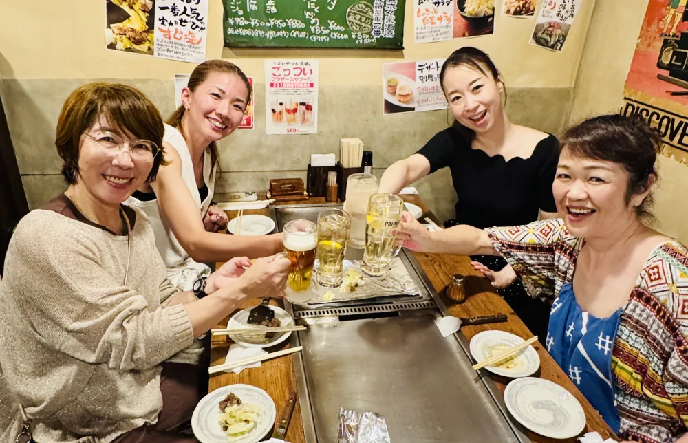 睦子社長、良子先生、卒業生と楽しい時間も＾＾