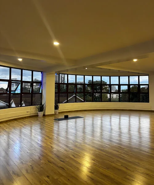 ナイロビのヨガスタジオ