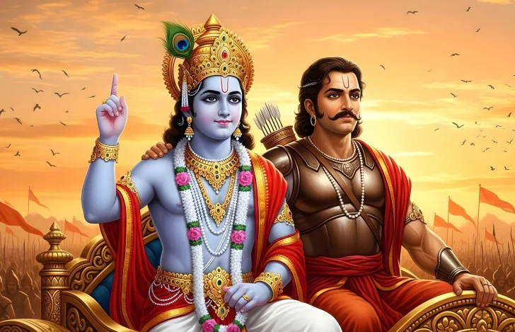 バガヴァッド・ギーターのワンシーン