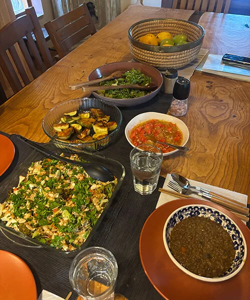 用意していただいた食事