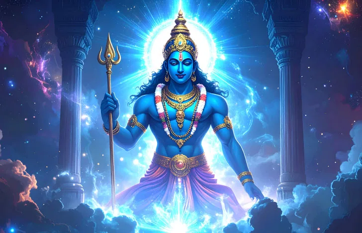 クリシュナ神のイラスト