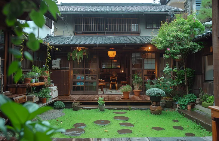 中庭のある古民家